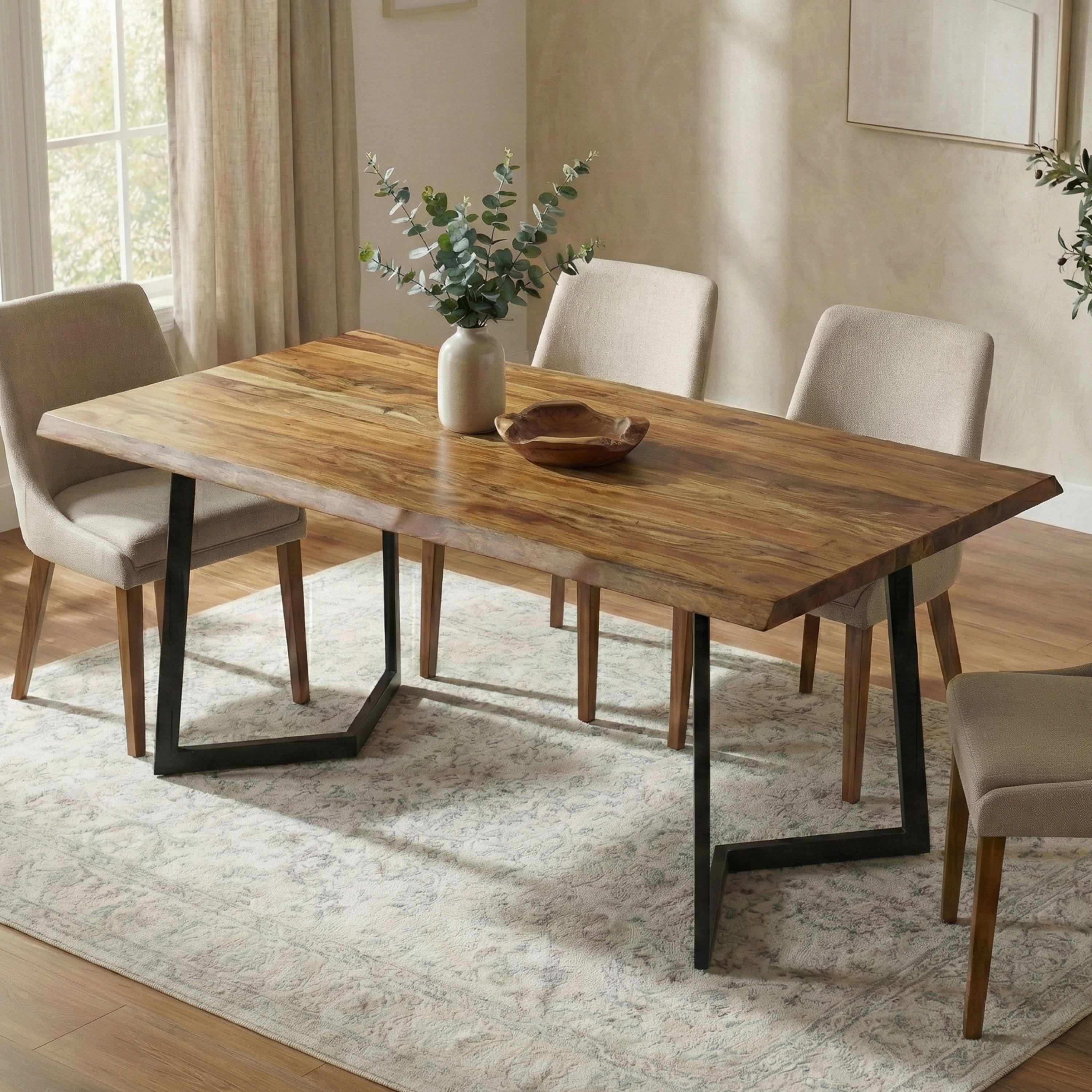 Solid Mango Dining Table | Watkins Dining Table – Simpli Home