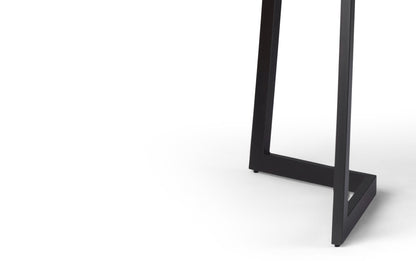 Distressed Black Distressed Vegan Leather | Malden / Watkins 7 Pc Dining Set With Wood Back Chair