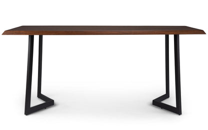 Black Vegan Leather | Marana / Watkins 7 Piece Dining Set