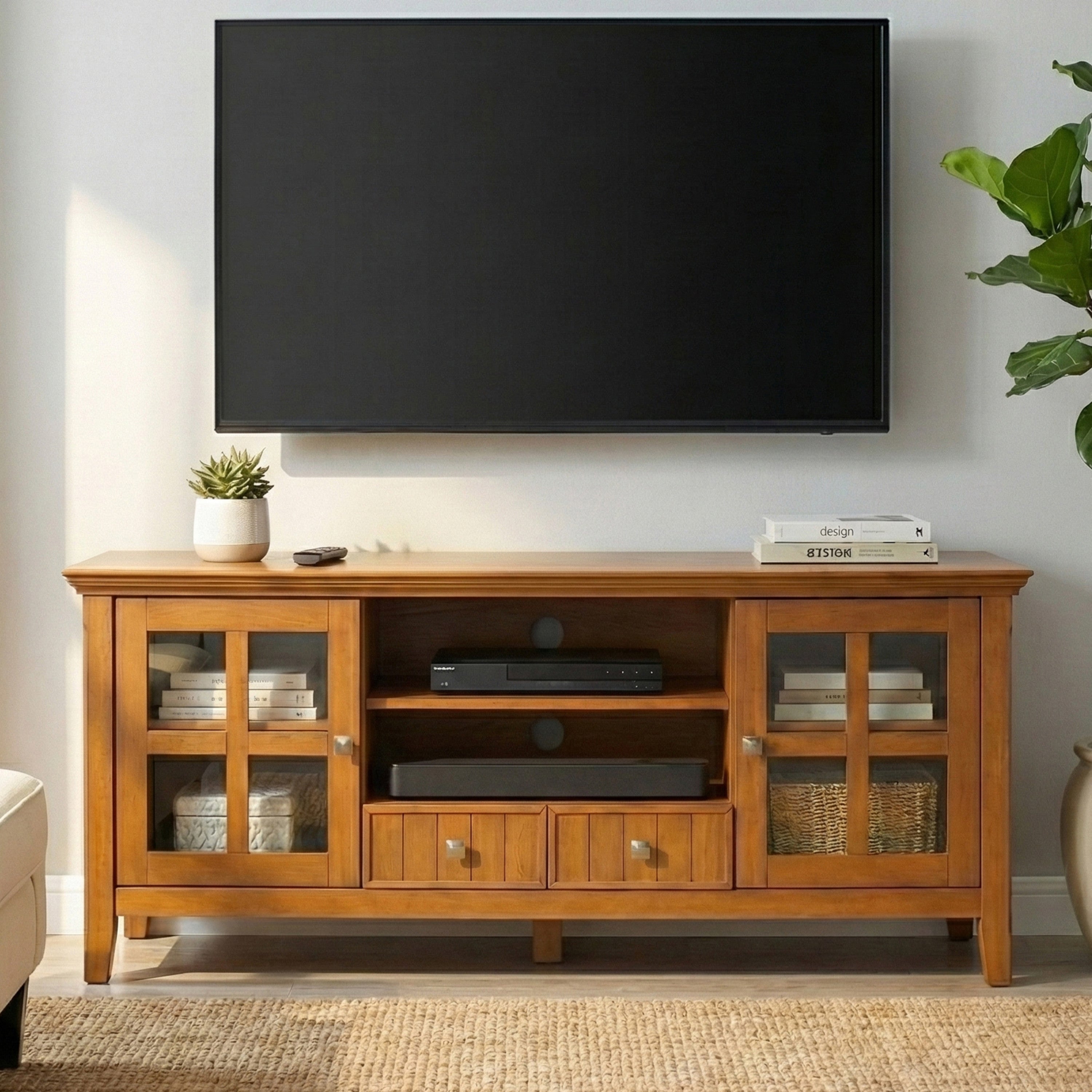 60 Inch Solid Wood TV Stand | Acadian TV Media Stand – Simpli Home