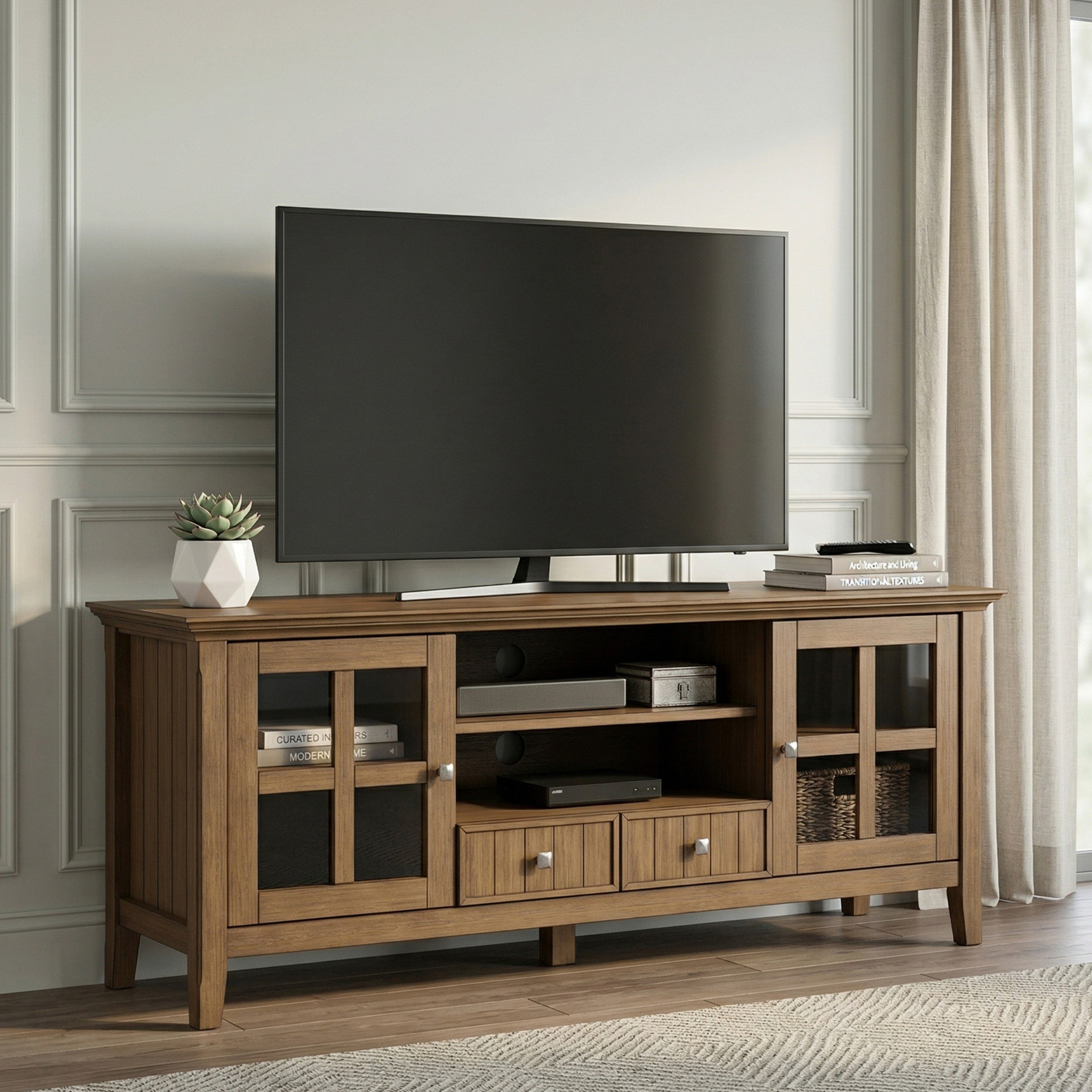 60 Inch Solid Wood TV Stand | Acadian TV Media Stand – Simpli Home