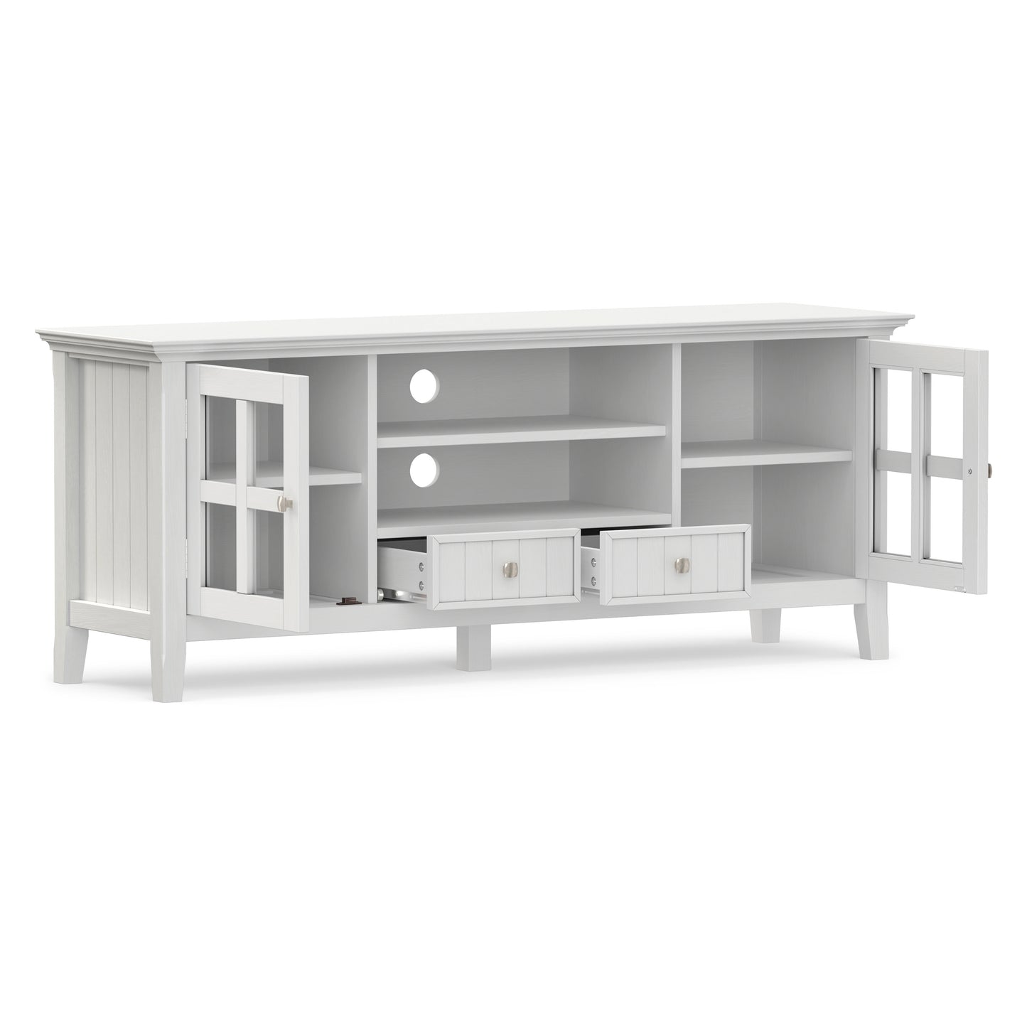 White | Acadian 60 inch TV Media Stand