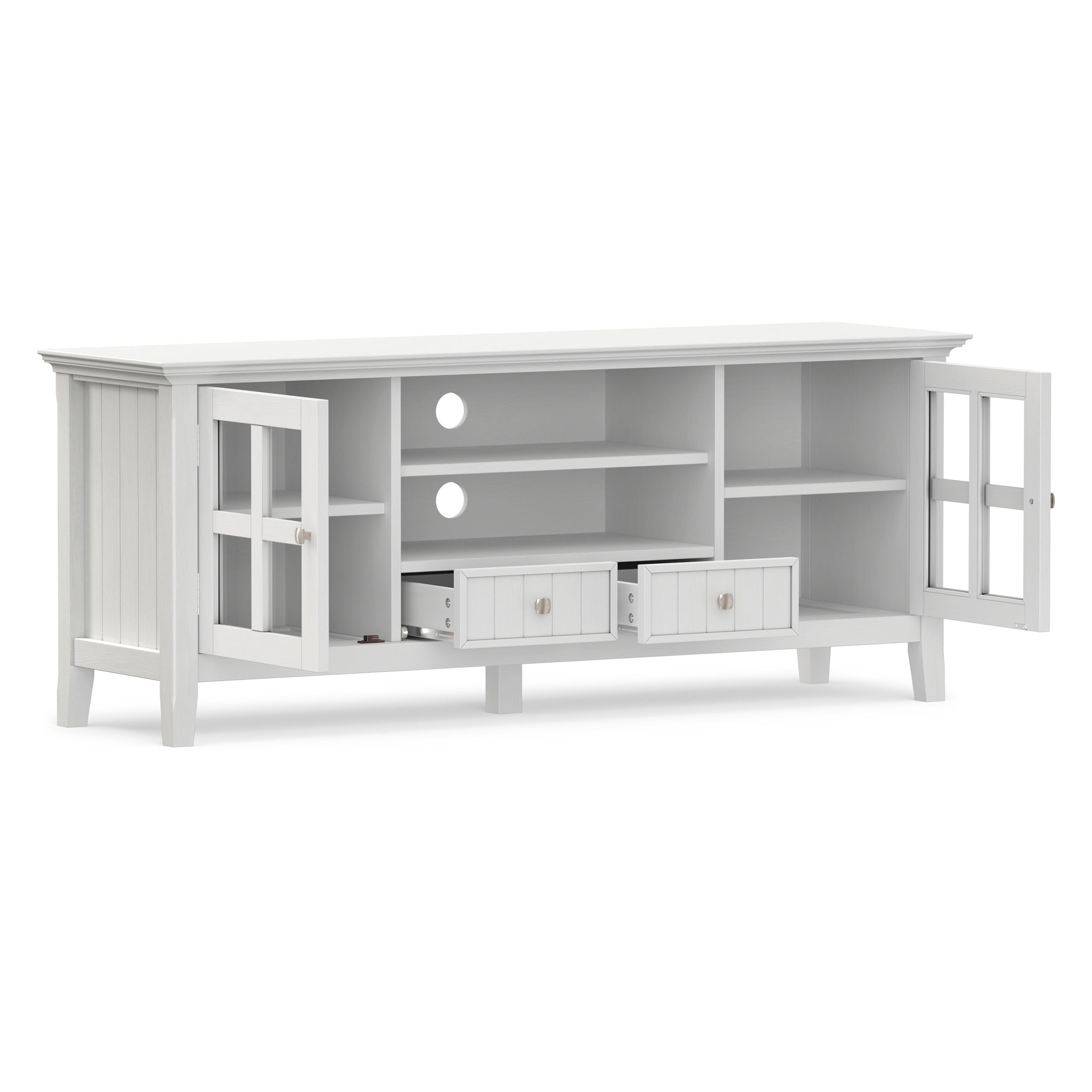 White | Acadian 60 inch TV Media Stand