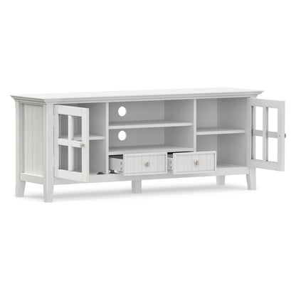White | Acadian 60 inch TV Media Stand