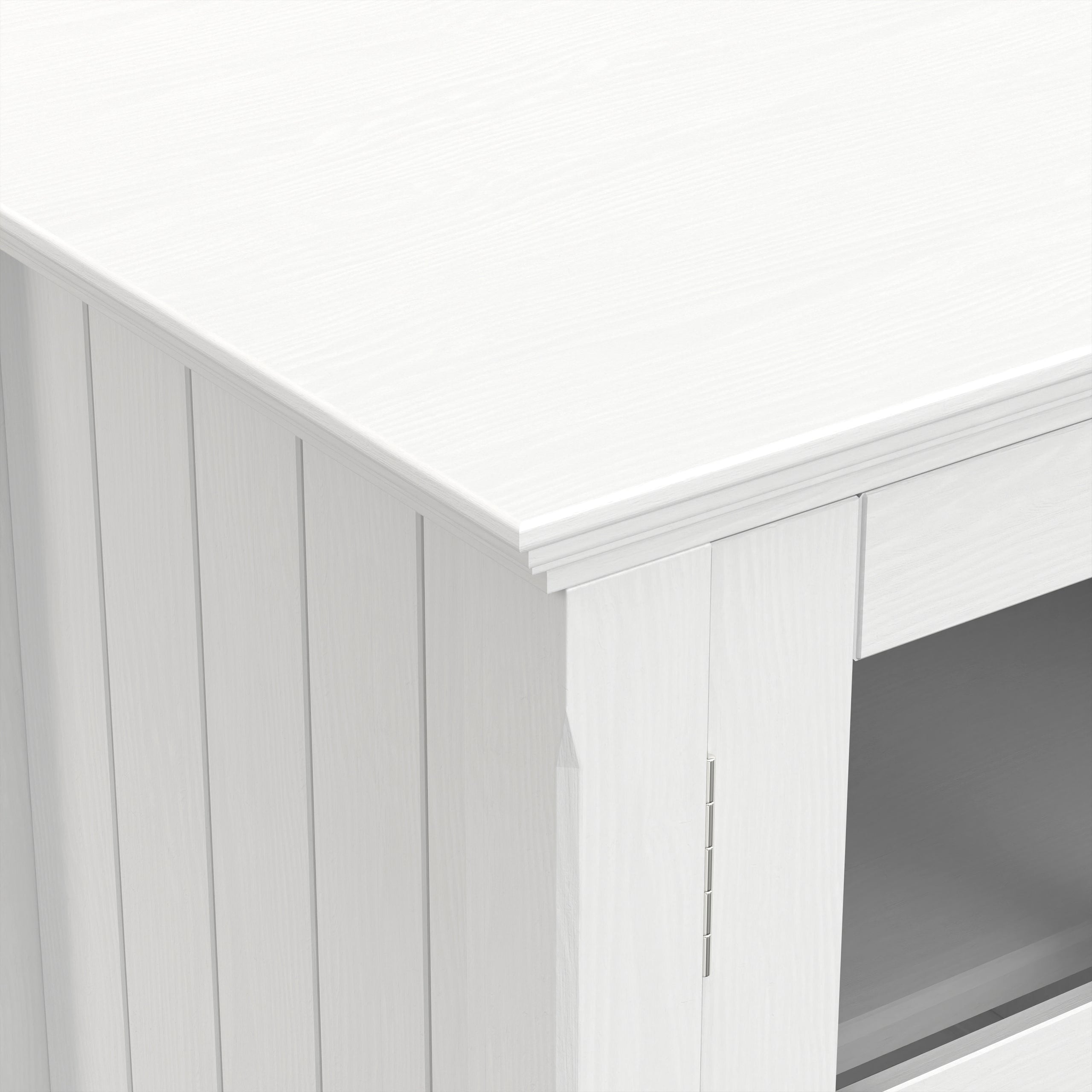 White | Acadian 60 inch TV Media Stand