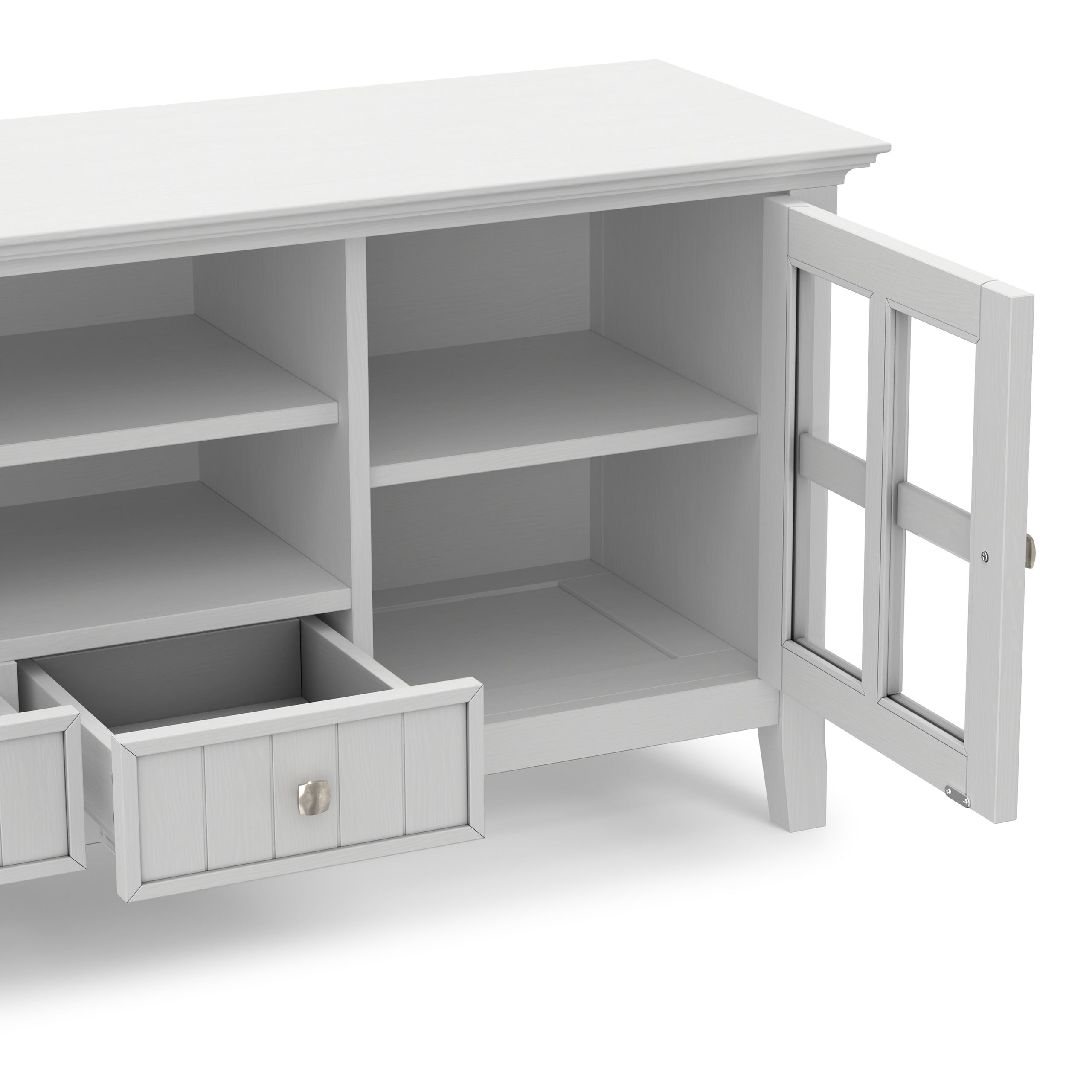 White | Acadian 60 inch TV Media Stand