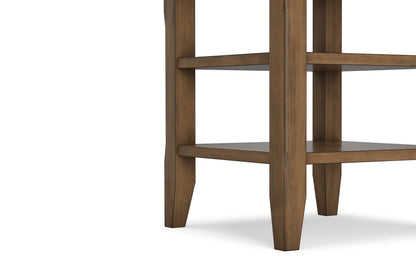 Rustic Natural Aged Brown | Acadian End Table