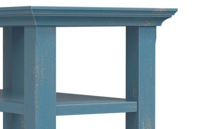 Distressed Coastal Blue | Acadian Narrow Side Table