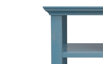Distressed Coastal Blue | Acadian Narrow Side Table