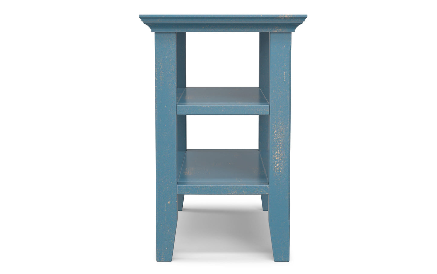 Distressed Coastal Blue | Acadian Narrow Side Table