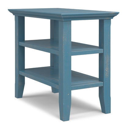 Distressed Coastal Blue | Acadian Narrow Side Table