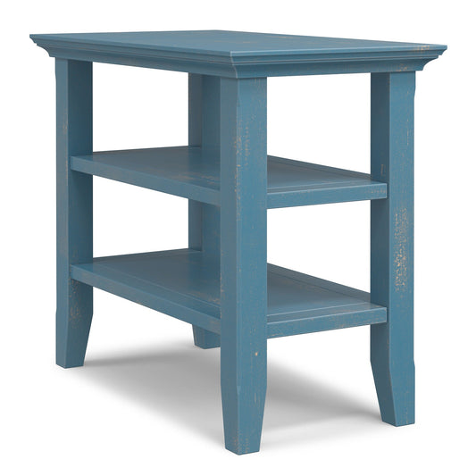 Distressed Coastal Blue | Acadian Narrow Side Table