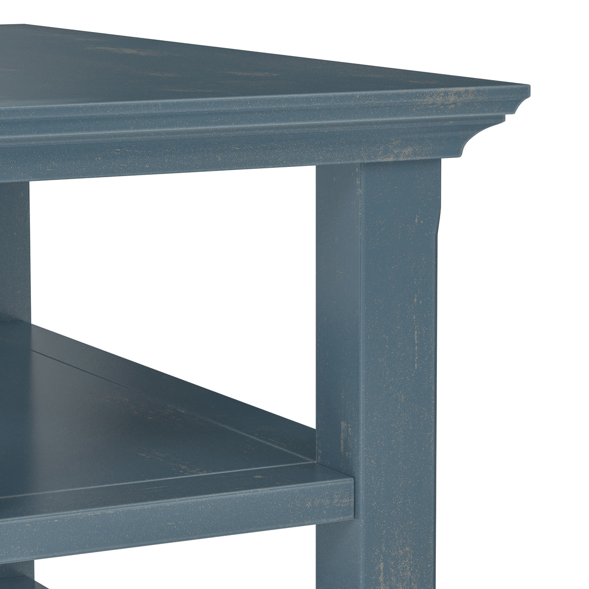 Distressed Coastal Blue | Acadian Narrow Side Table