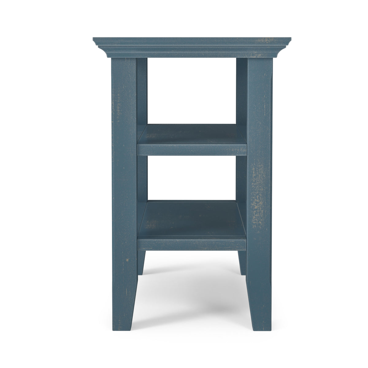 Distressed Coastal Blue | Acadian Narrow Side Table