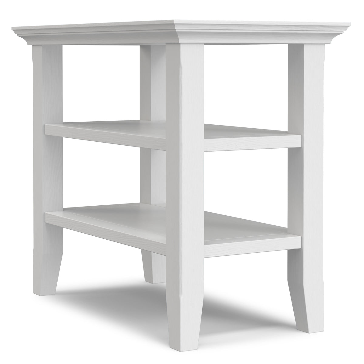White | Acadian Narrow Side Table