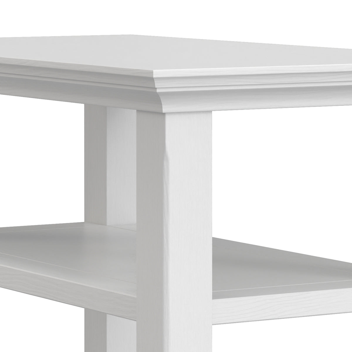 White | Acadian Narrow Side Table