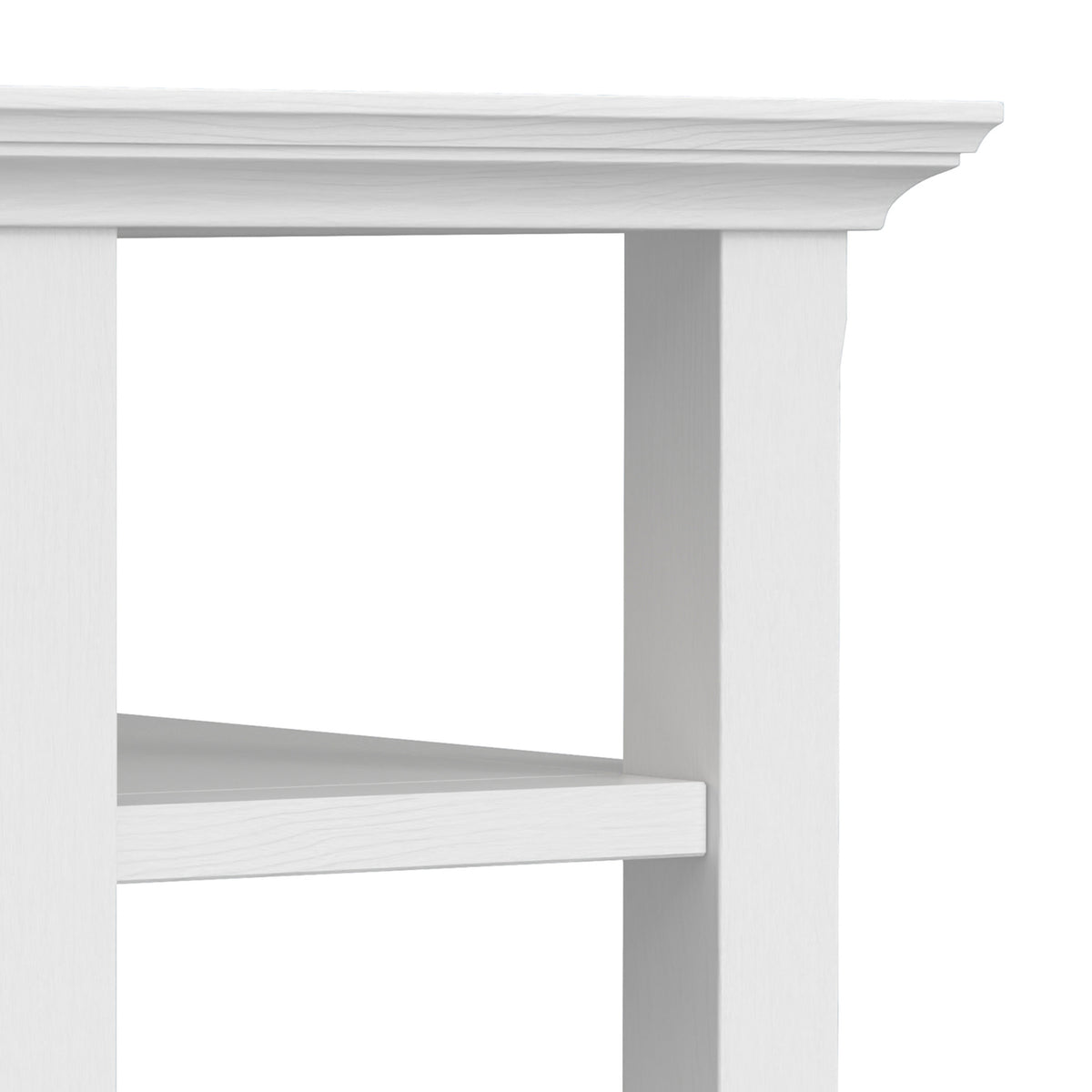 White | Acadian Narrow Side Table