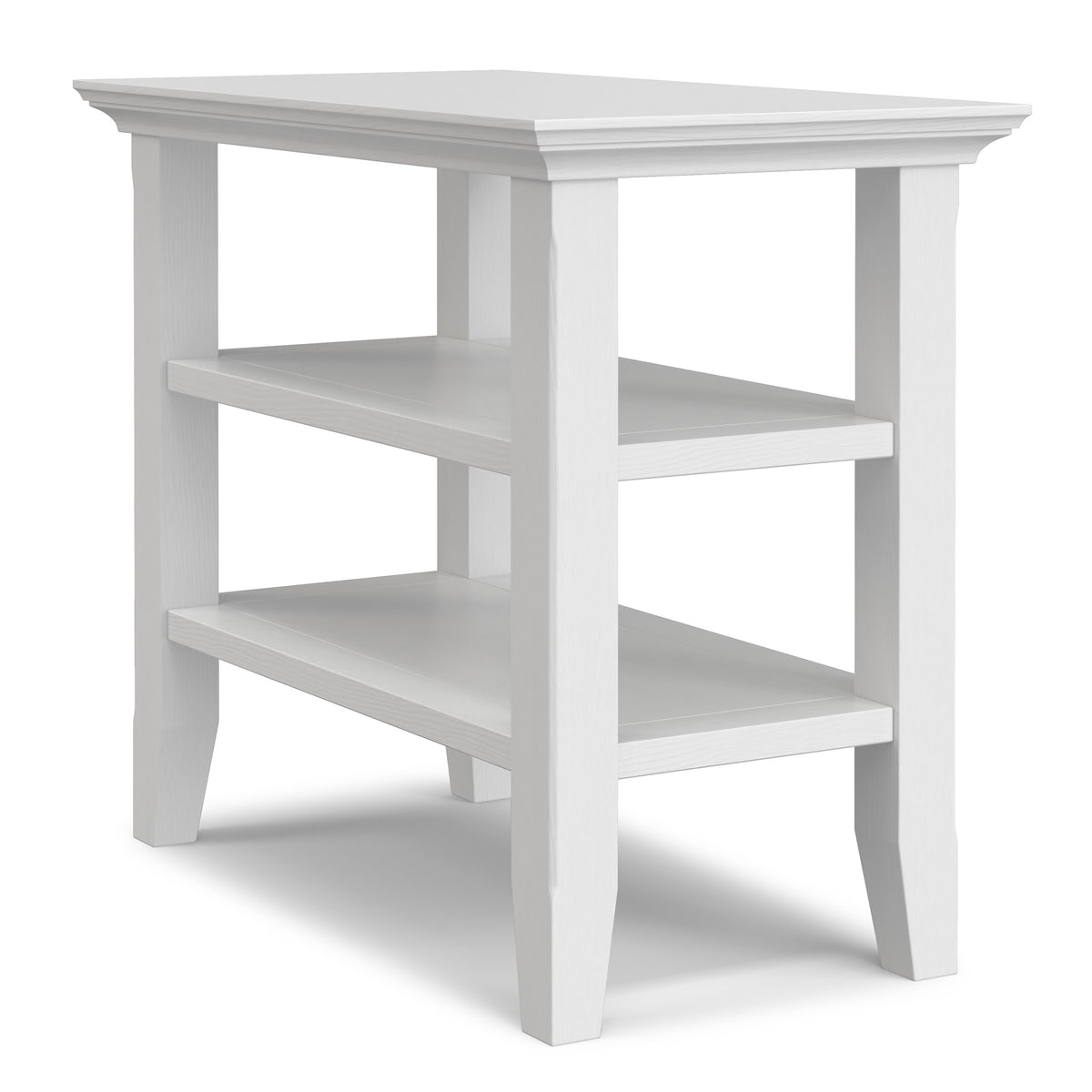 White | Acadian Narrow Side Table