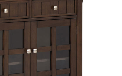 Natural Aged Brown | Acadian Entryway Storage Cabinet