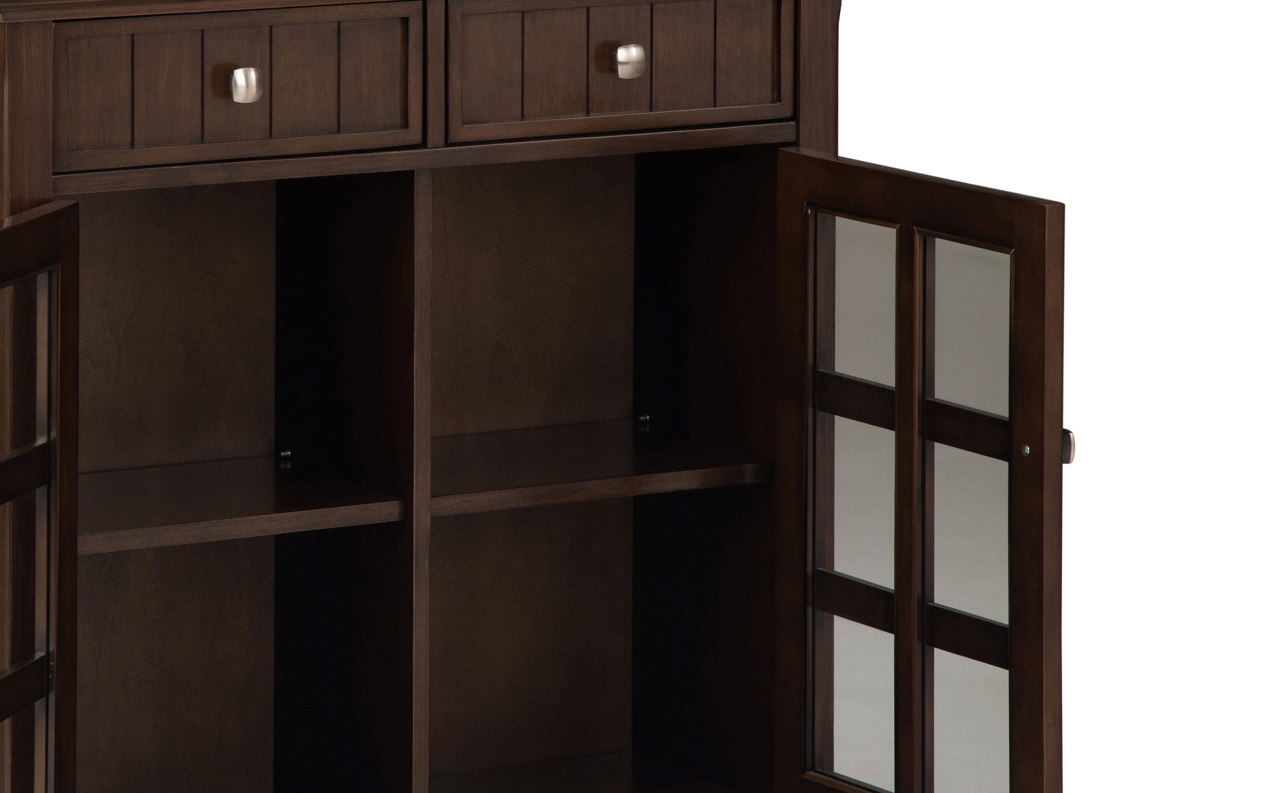 Natural Aged Brown | Acadian Entryway Storage Cabinet