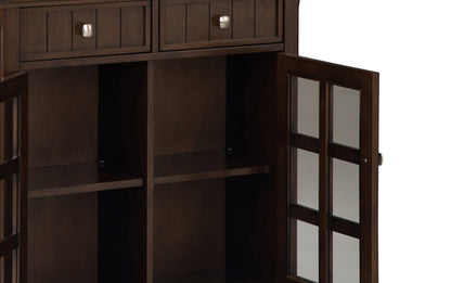 Natural Aged Brown | Acadian Entryway Storage Cabinet