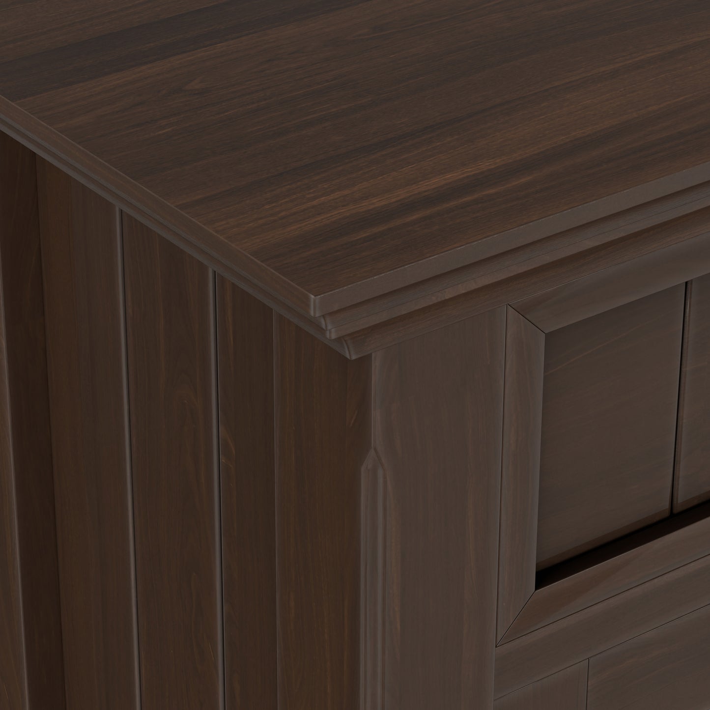 Natural Aged Brown | Acadian Entryway Storage Cabinet