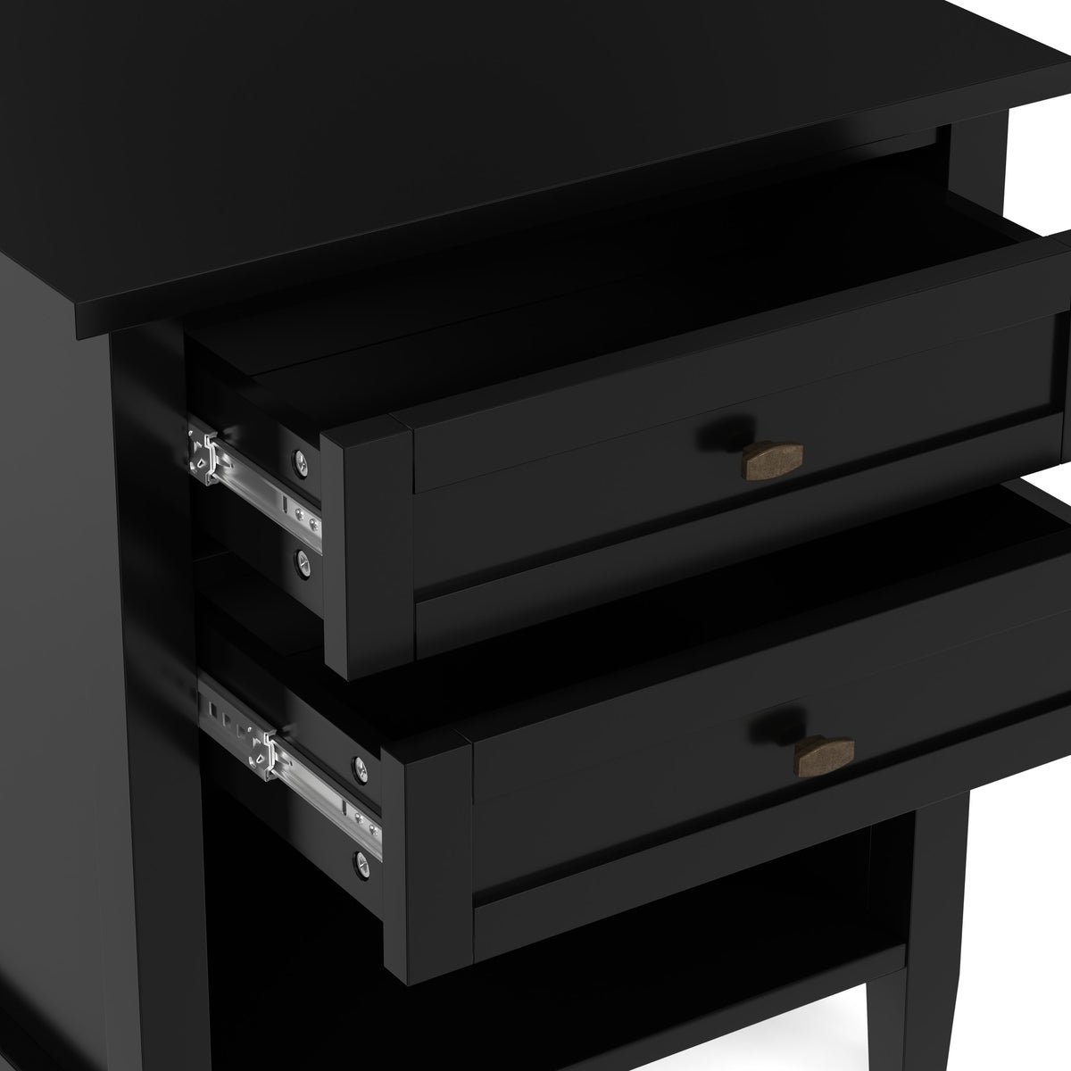 Black | Warm Shaker Nightstand