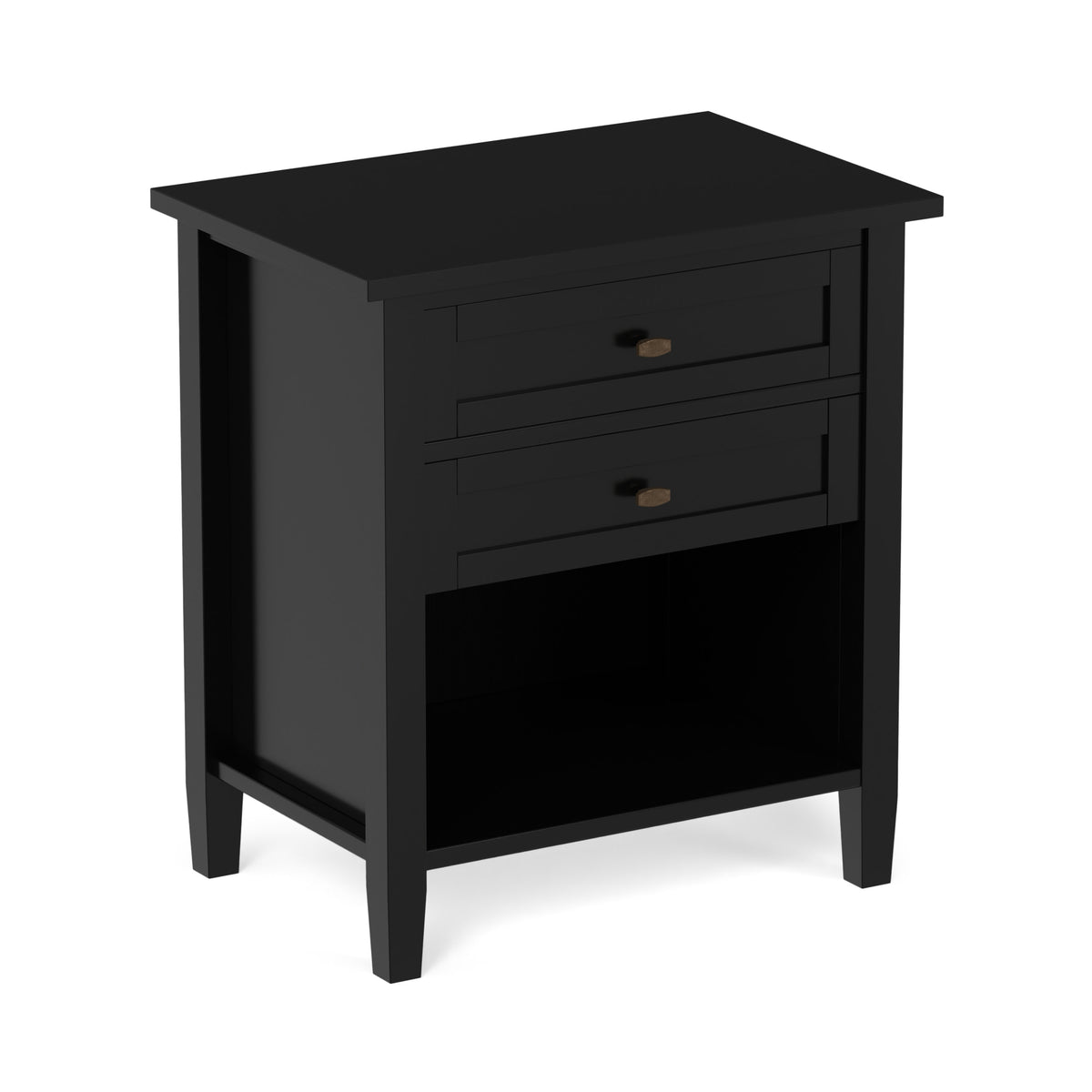 Black | Warm Shaker Nightstand