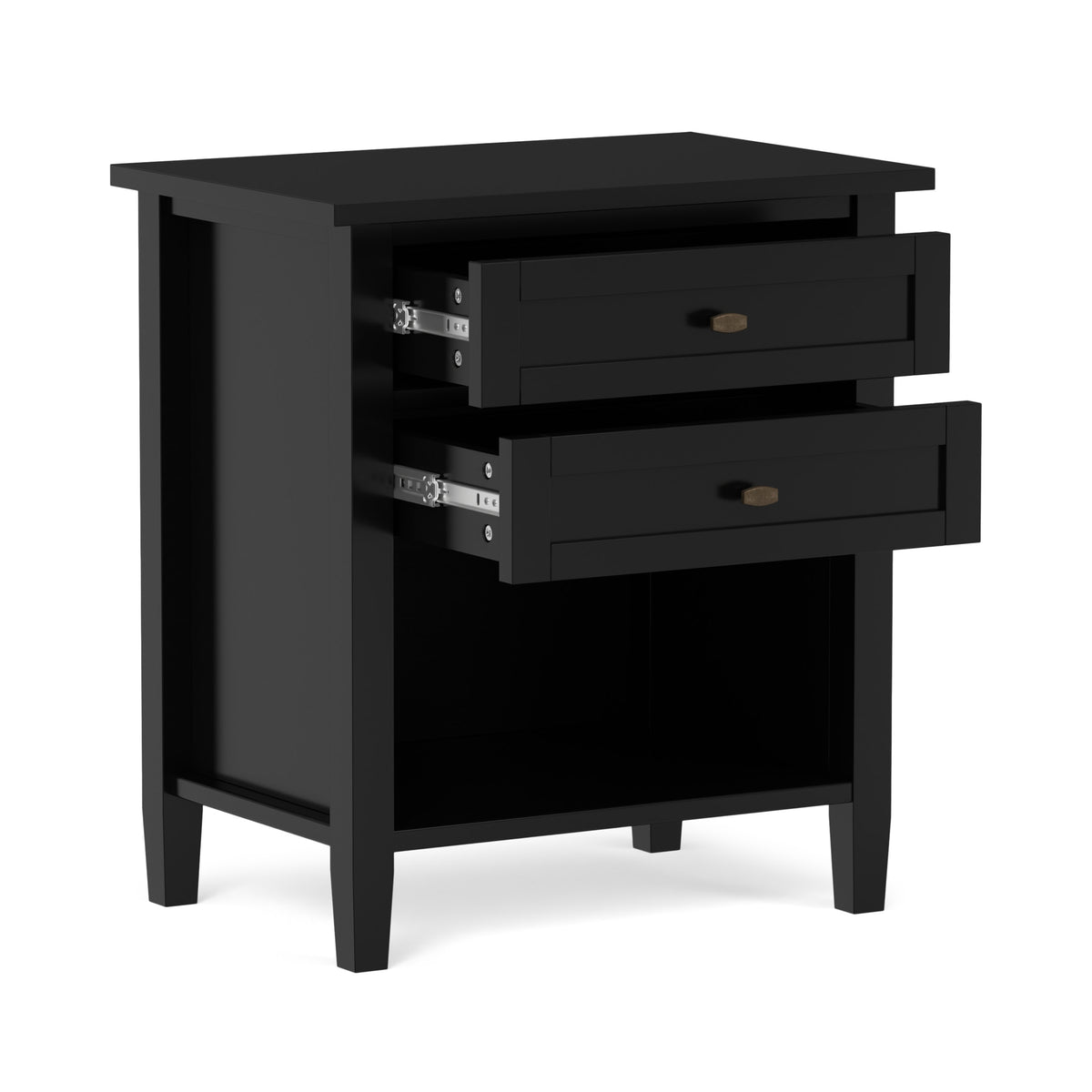 Black | Warm Shaker Nightstand