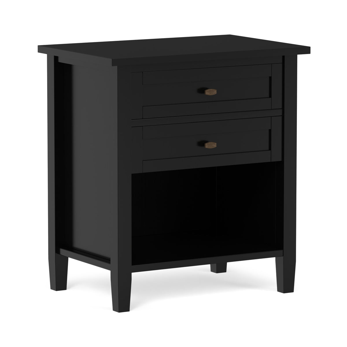 Black | Warm Shaker Nightstand