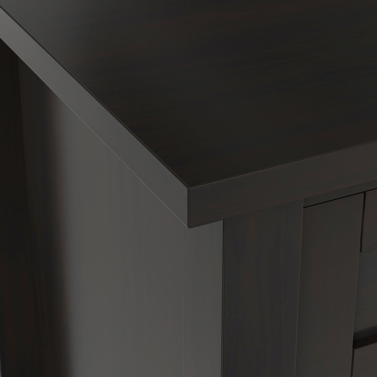 Dark Brown | Warm Shaker Nightstand
