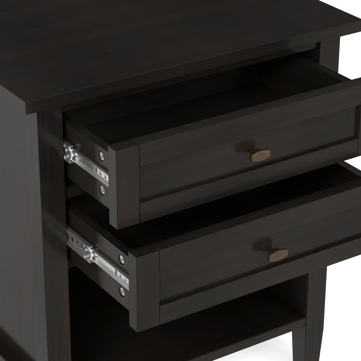 Dark Brown | Warm Shaker Nightstand