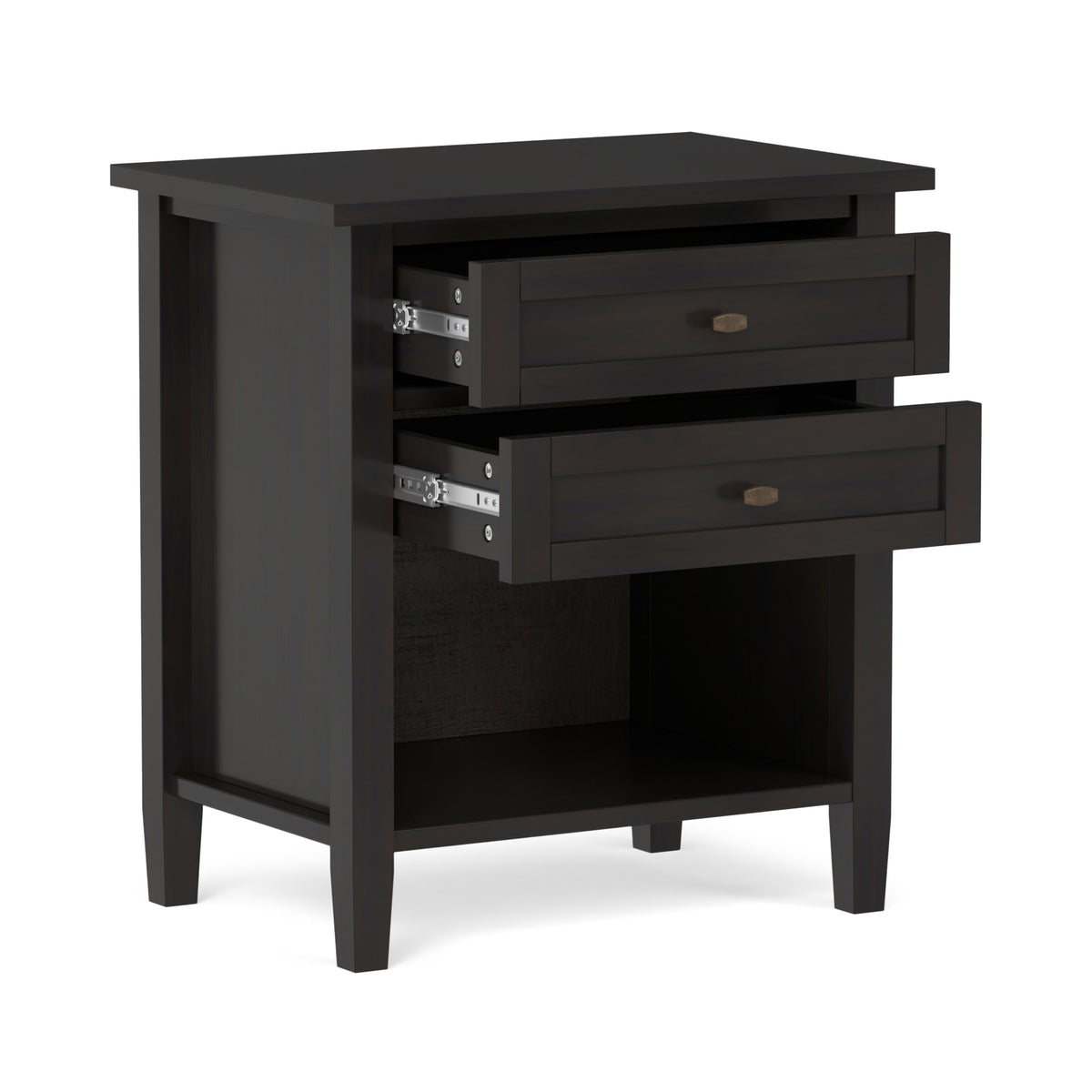 Dark Brown | Warm Shaker Nightstand