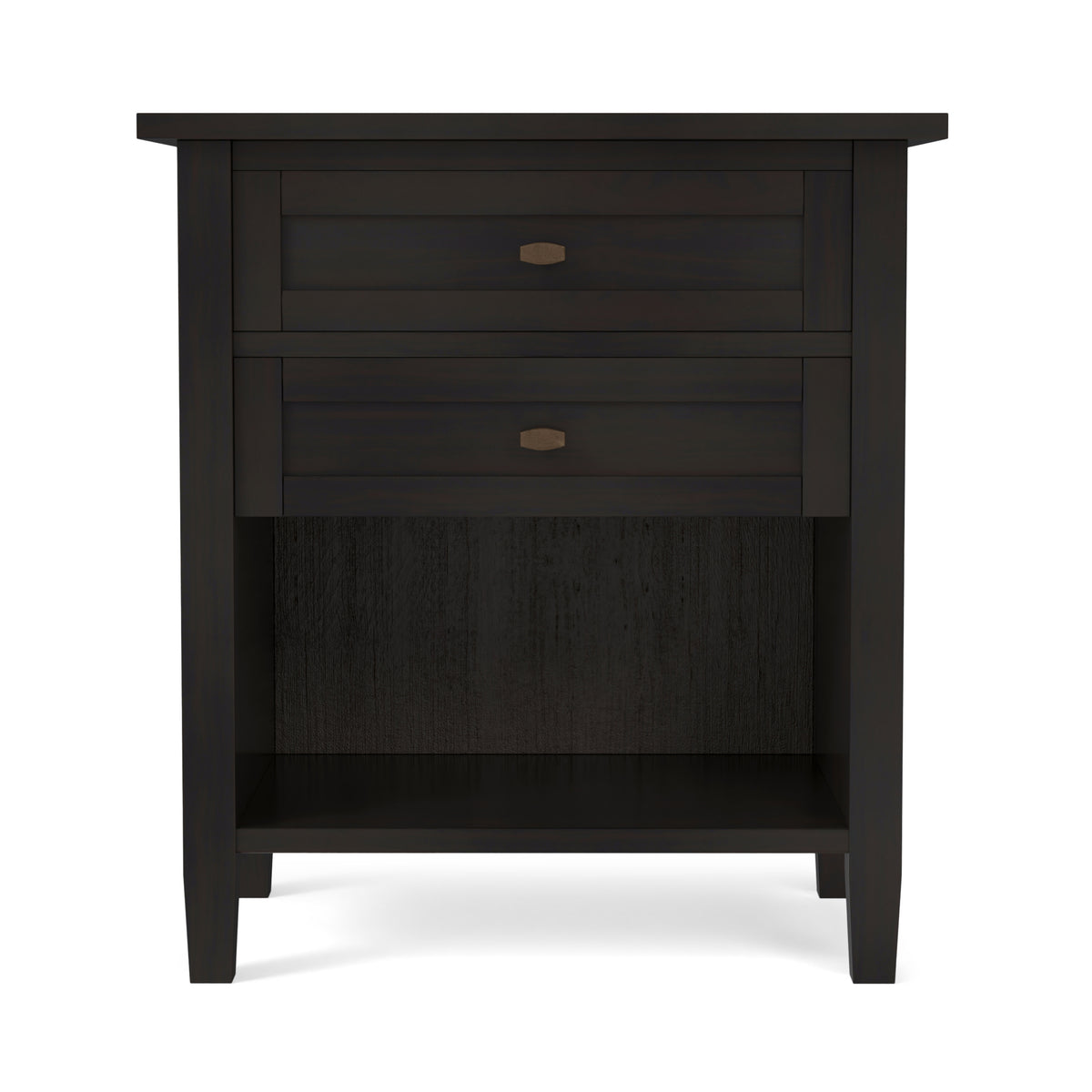 Dark Brown | Warm Shaker Nightstand