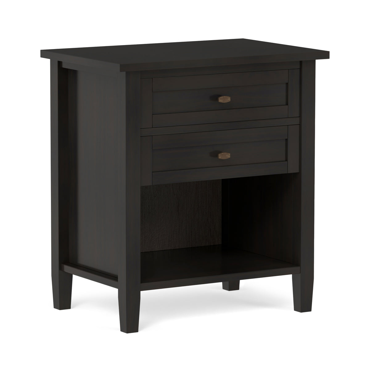 Dark Brown | Warm Shaker Nightstand