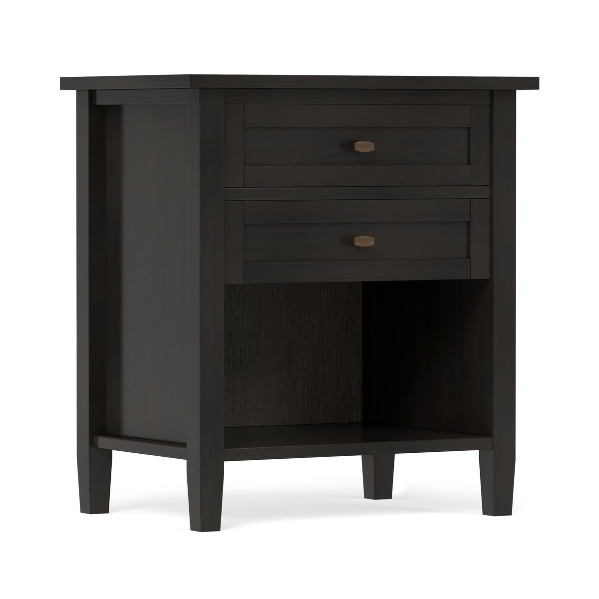 Dark Brown | Warm Shaker Nightstand