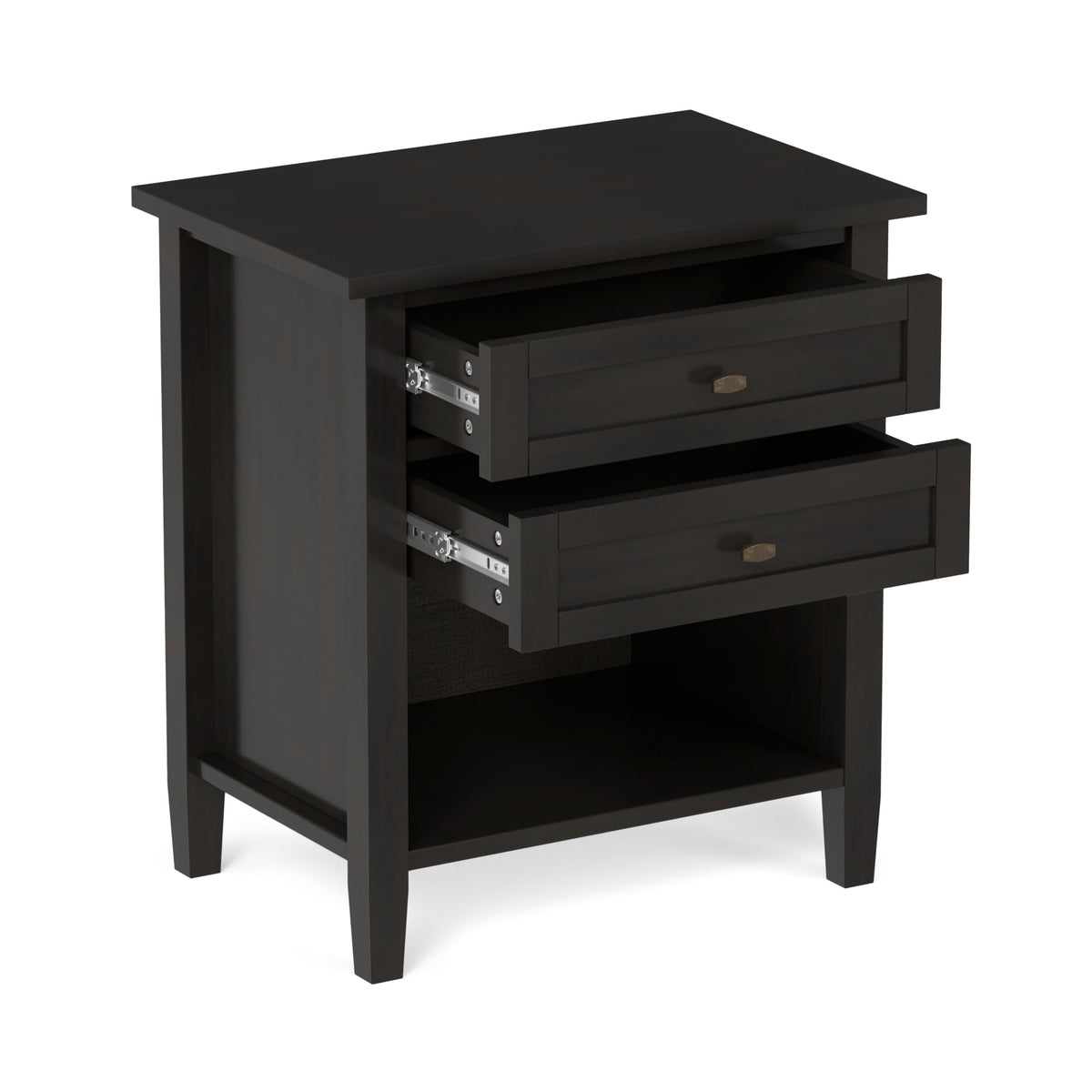 Dark Brown | Warm Shaker Nightstand