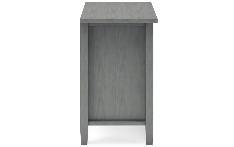 Fog Grey | Warm Shaker Bedside Table