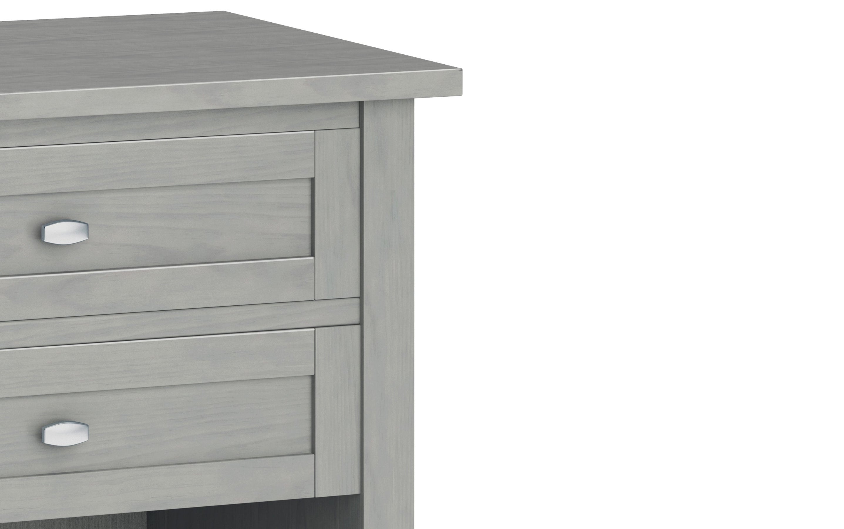 Fog Grey | Warm Shaker Bedside Table