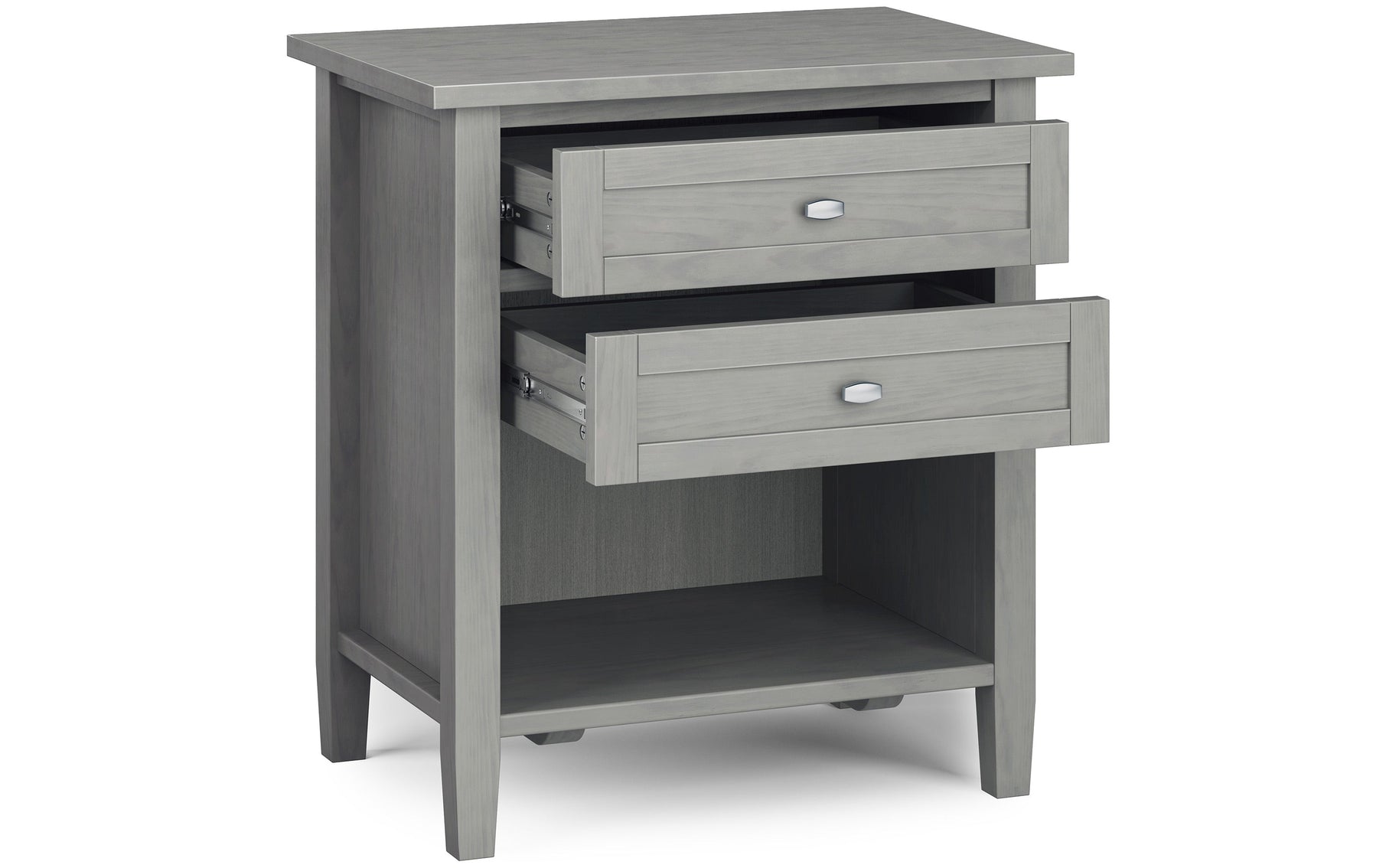 Fog Grey | Warm Shaker Bedside Table