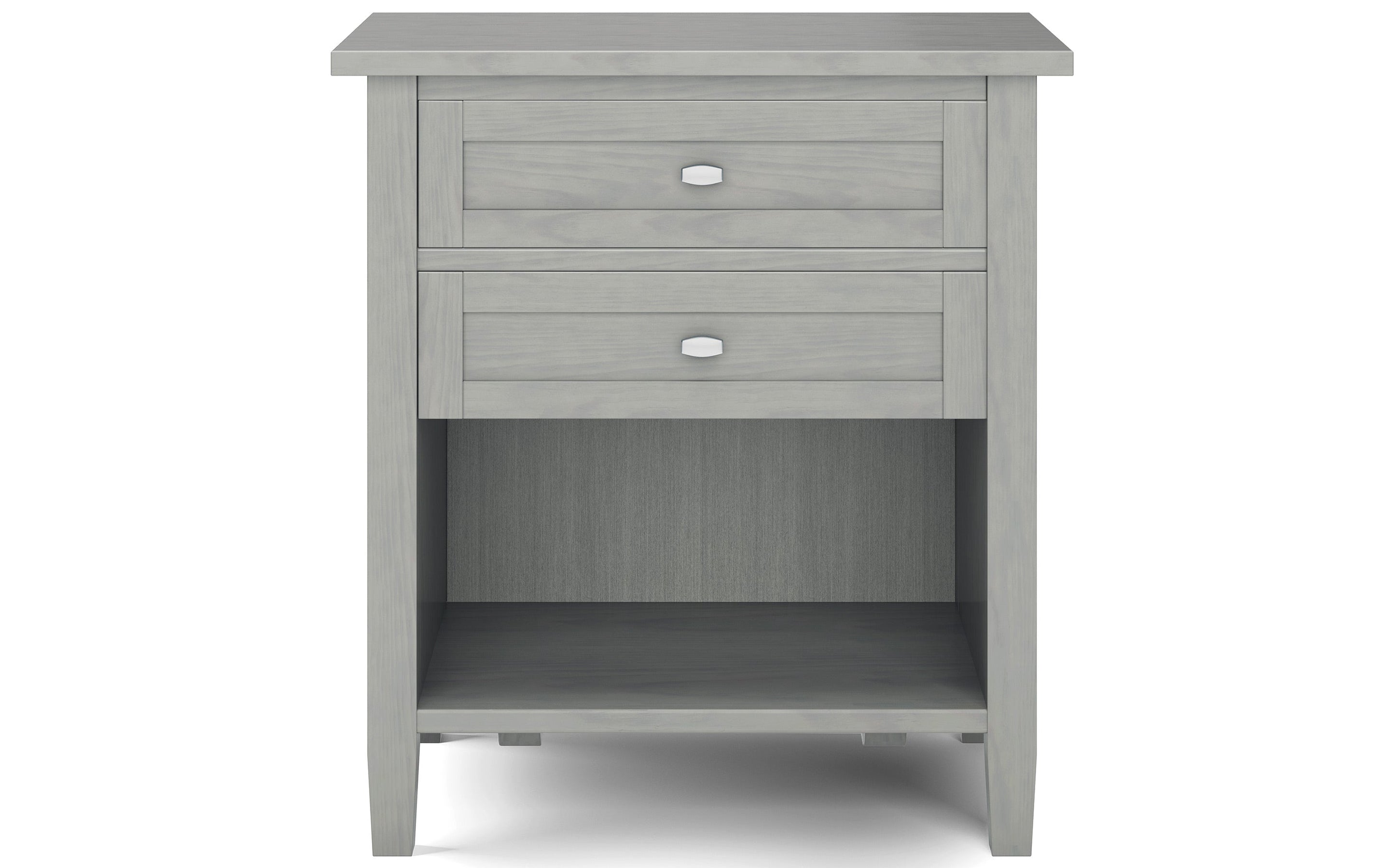 Fog Grey | Warm Shaker Bedside Table