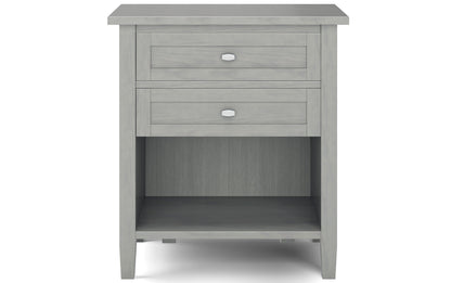 Fog Grey | Warm Shaker Bedside Table