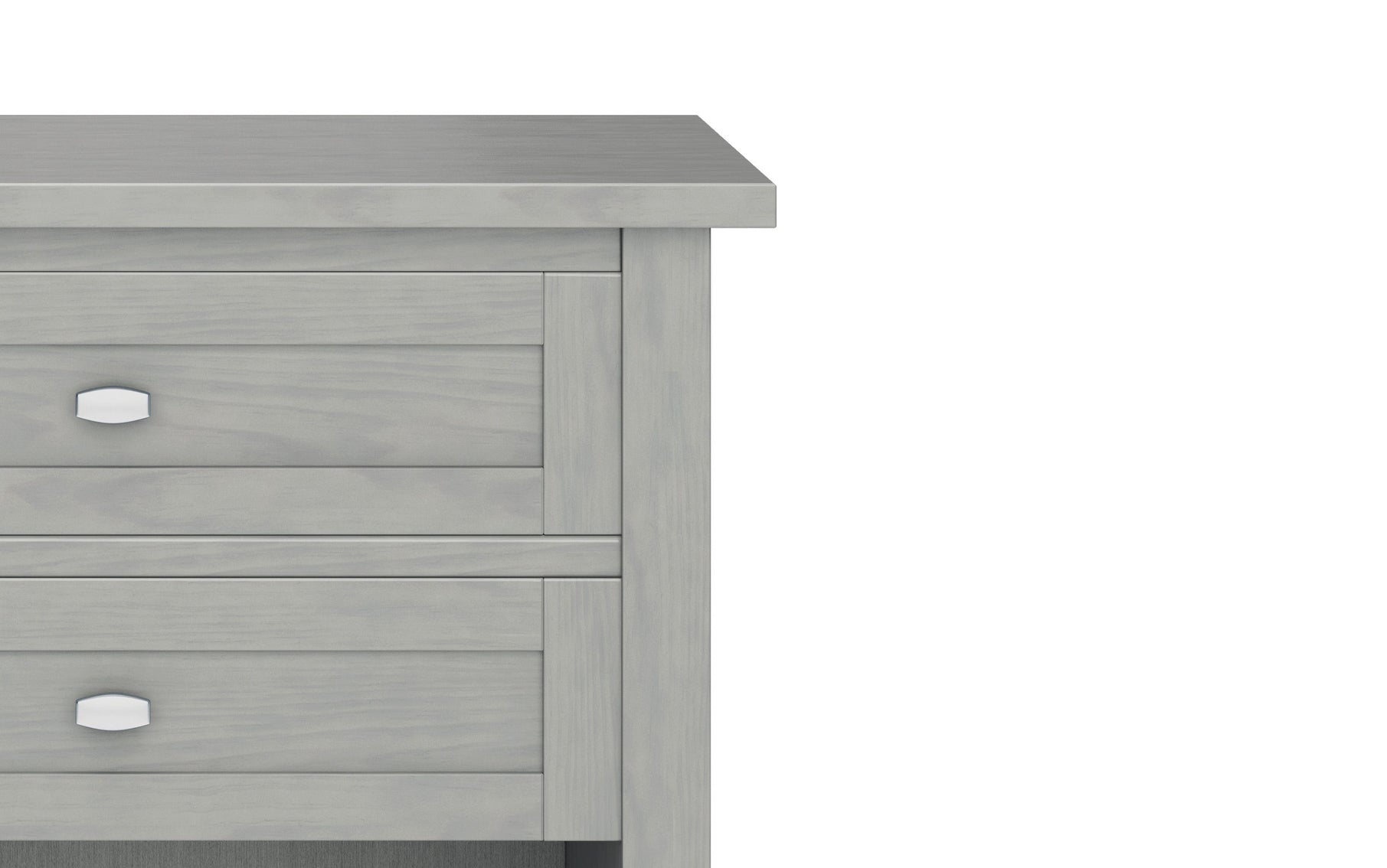 Fog Grey | Warm Shaker Bedside Table