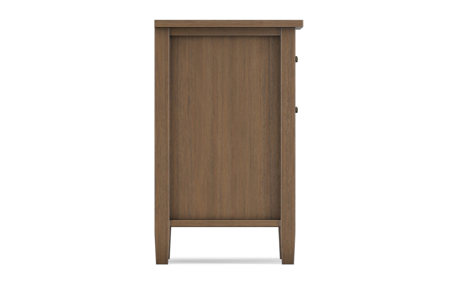 Rustic Natural Aged Brown | Warm Shaker Bedside Table