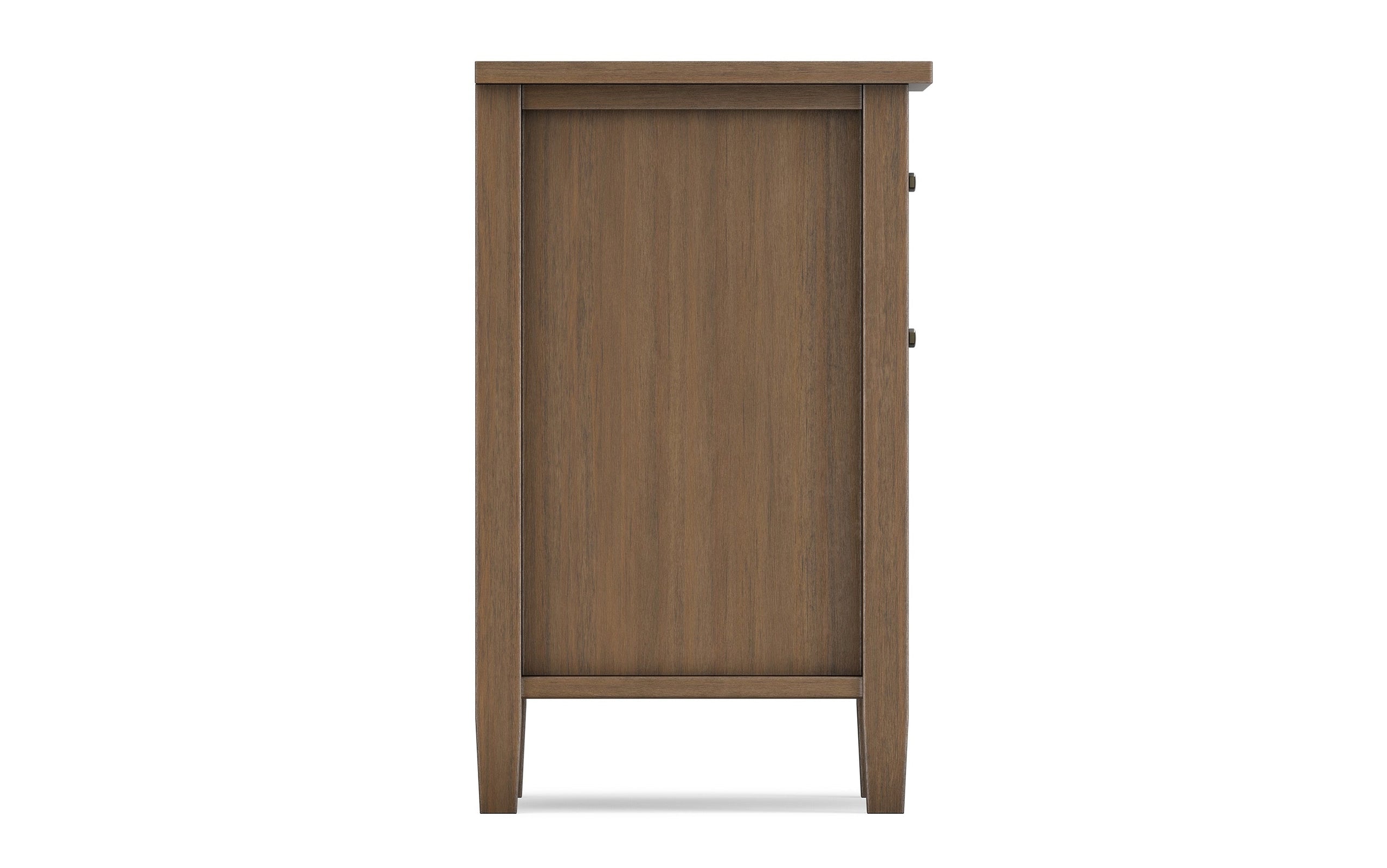 Rustic Natural Aged Brown | Warm Shaker Bedside Table