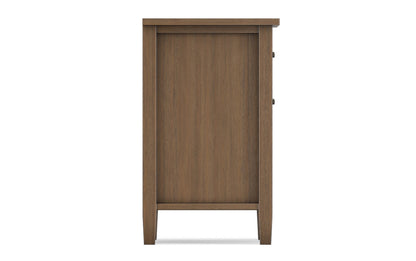 Rustic Natural Aged Brown | Warm Shaker Bedside Table