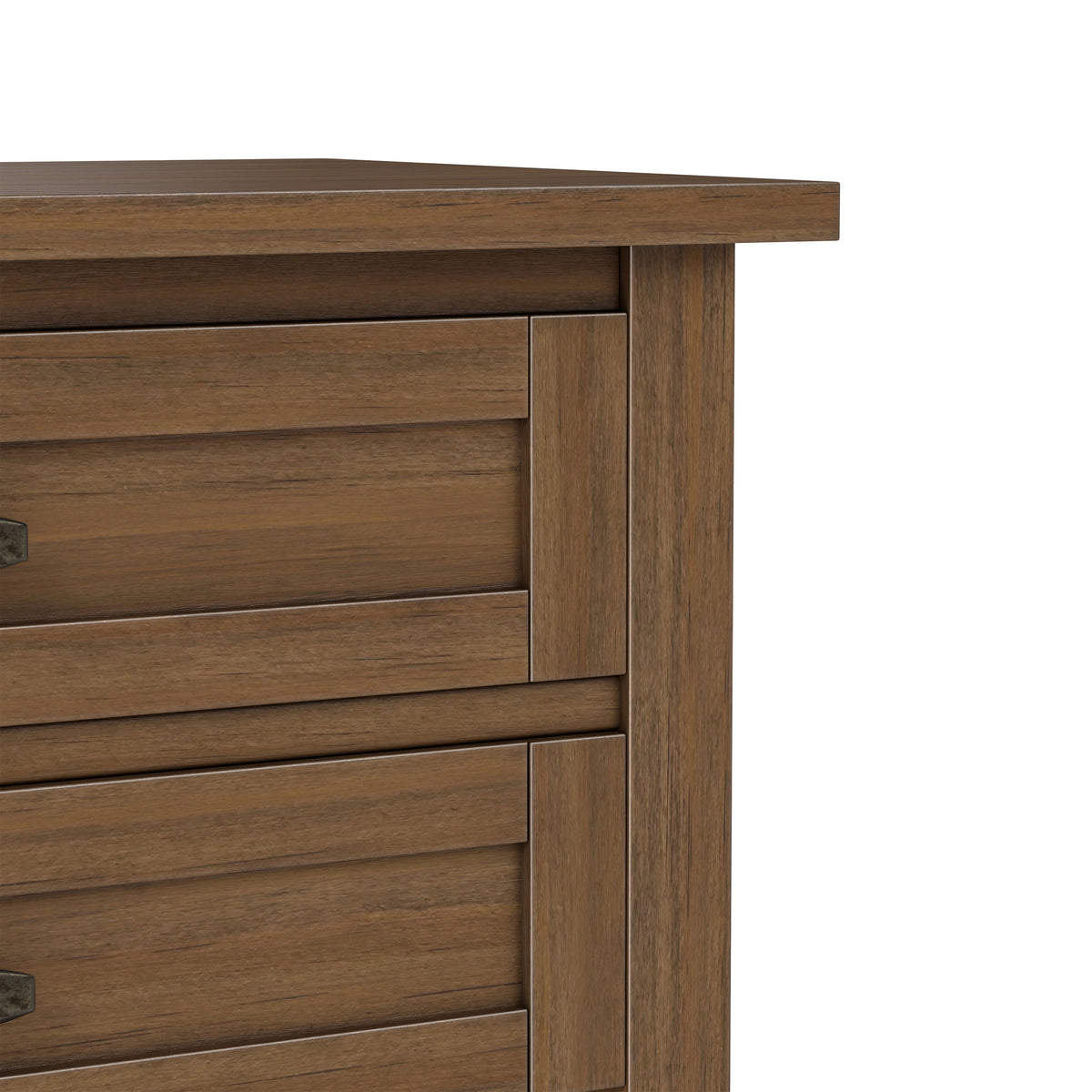 Rustic Natural Aged Brown | Warm Shaker Nightstand