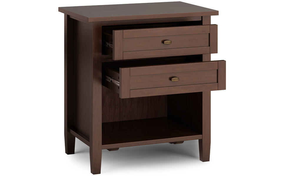 Russet Brown | Warm Shaker Bedside Table