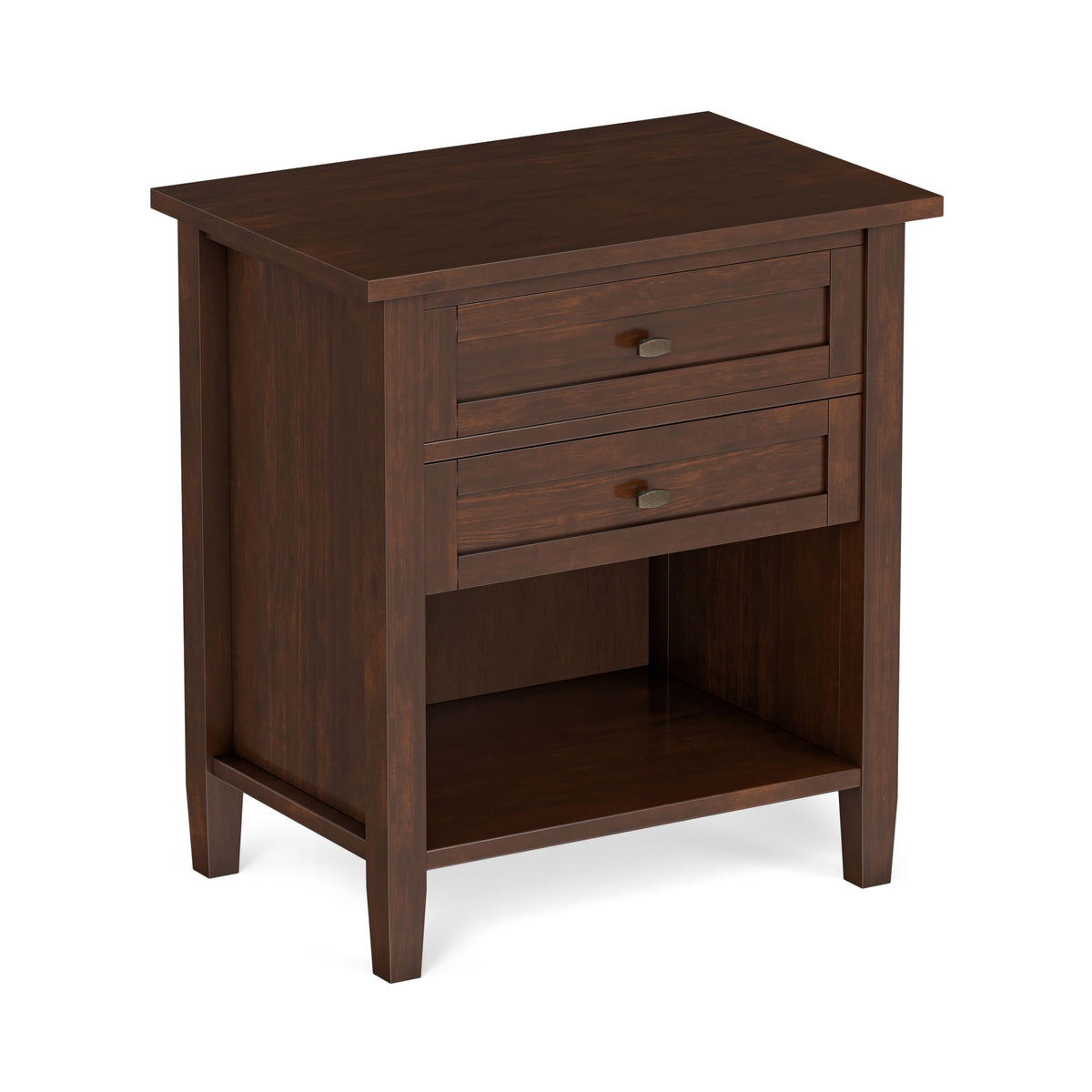 Russet Brown | Warm Shaker Nightstand