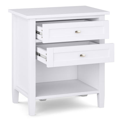 White | Warm Shaker Bedside Table